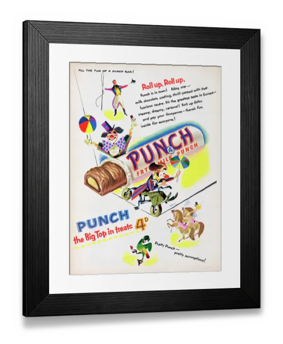Framed Print : Fry's Milk Punch