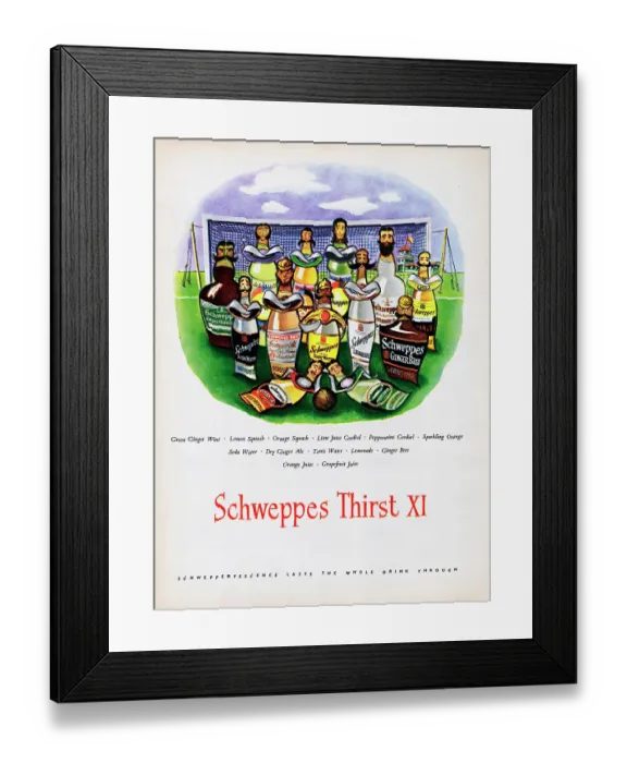 Framed Print : Schweppes Thirst XI Framed Print : Schweppes Thirst XI