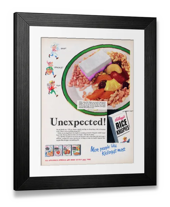 Framed Print : Kellogg's Rice Krispies Framed Print : Kellogg's Rice Krispies