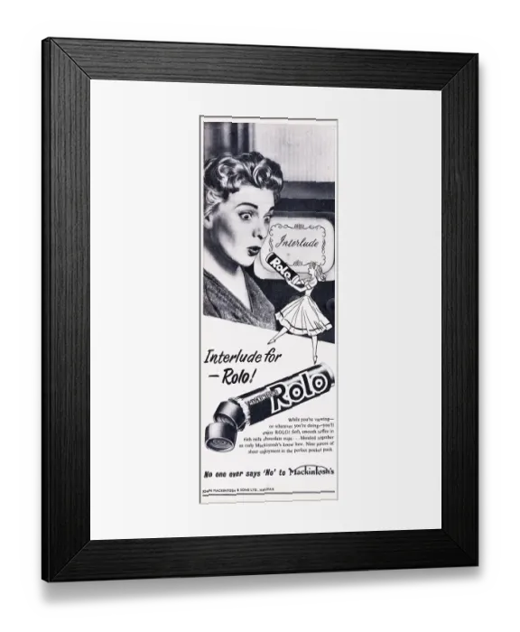 Framed Print : Mackintosh's Rolo Framed Print : Mackintosh's Rolo