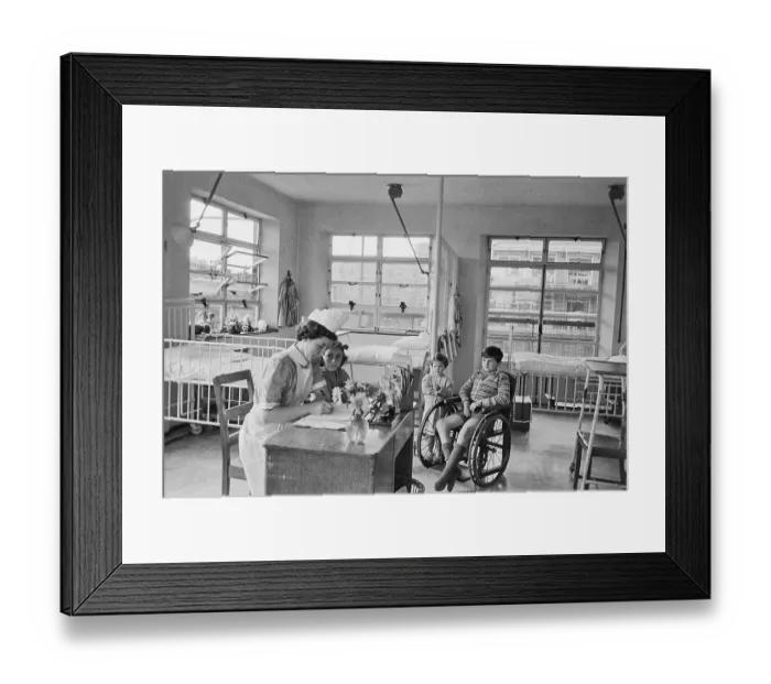 Framed Print : Hospital Children's Ward, 1954 Framed Print : Hospital Children's Ward, 1954