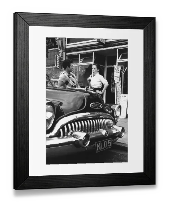 Framed Print : Buick Couple Framed Print : Buick Couple