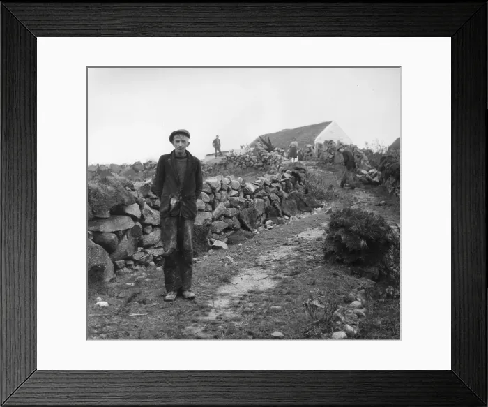 Framed Print : Connemara Farmer Framed Print : Connemara Farmer