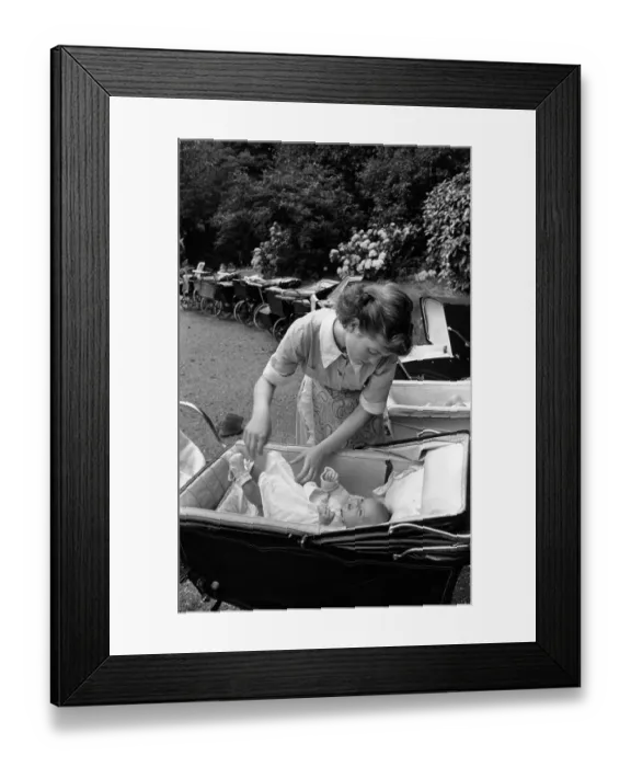 Framed Print : Baby In Pram Framed Print : Baby In Pram