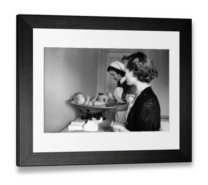 Framed Print : Weigh The Baby Framed Print : Weigh The Baby