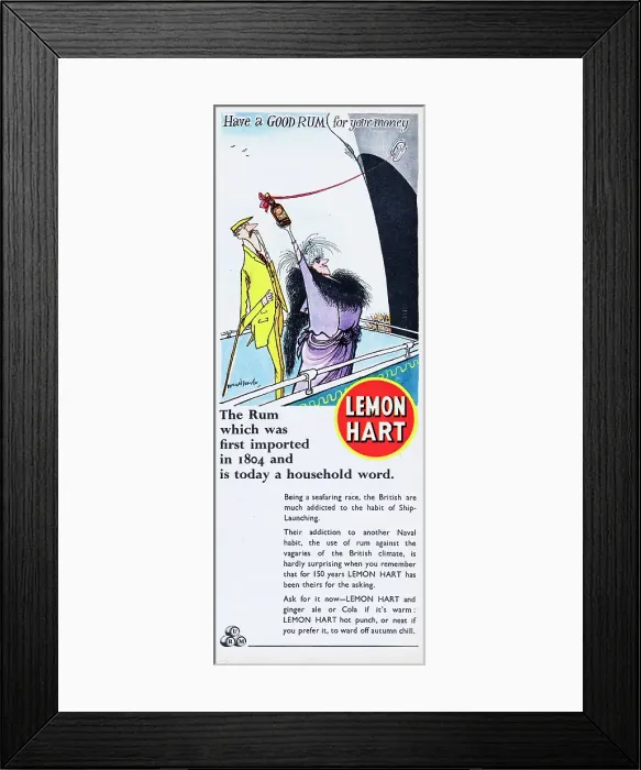 Framed Print : Lemon Hart Rum Framed Print : Lemon Hart Rum