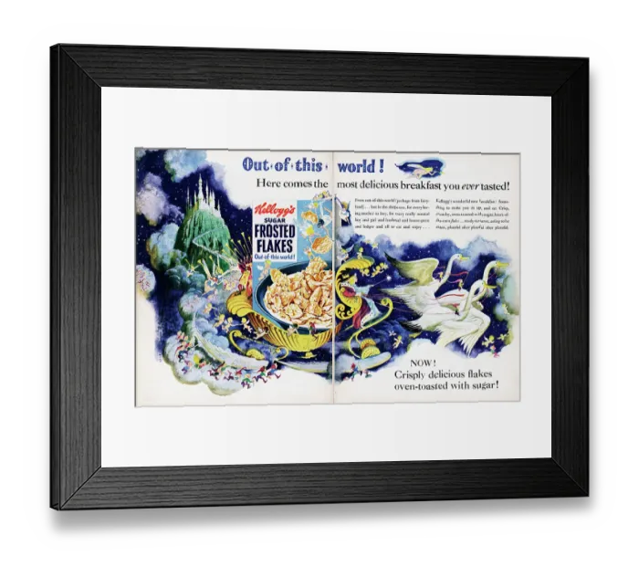 Framed Print : Kellogg's Sugar Frosted Flakes Framed Print : Kellogg's Sugar Frosted Flakes