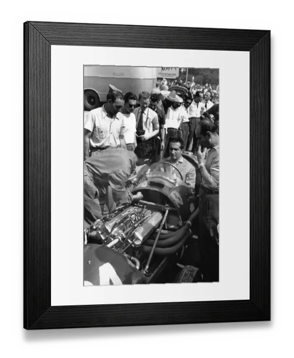 Framed Print : Ascari At Monza Framed Print : Ascari At Monza