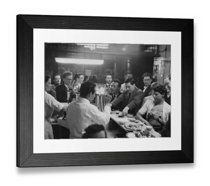 Framed Print : Soho Coffee Bar