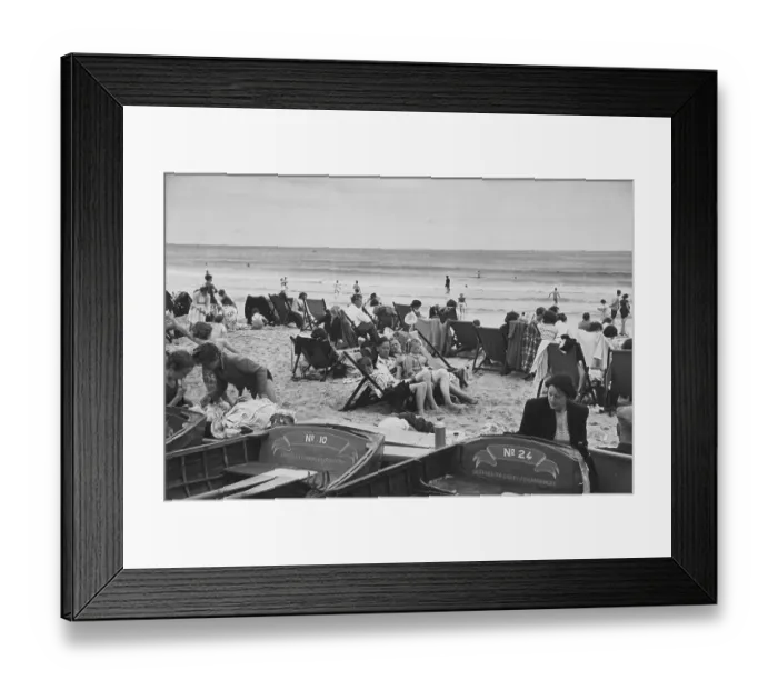 Framed Print : People On Beach Framed Print : People On Beach
