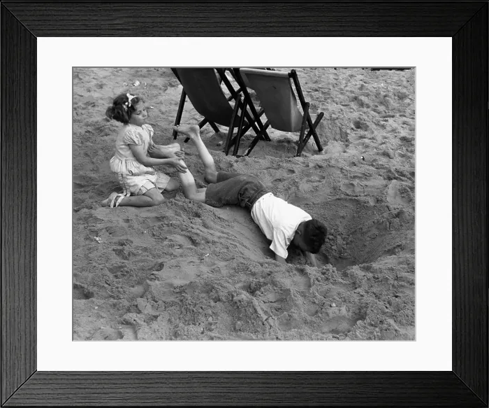 Framed Print : Sand Digger