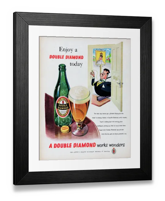 Framed Print : Double Diamond Burton Pale Ale Framed Print : Double Diamond Burton Pale Ale