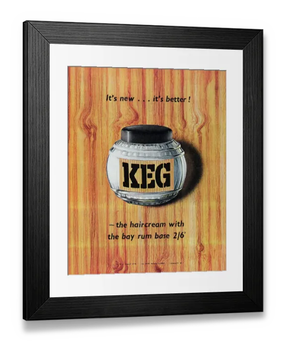 Framed Print : Keg Haircream Framed Print : Keg Haircream