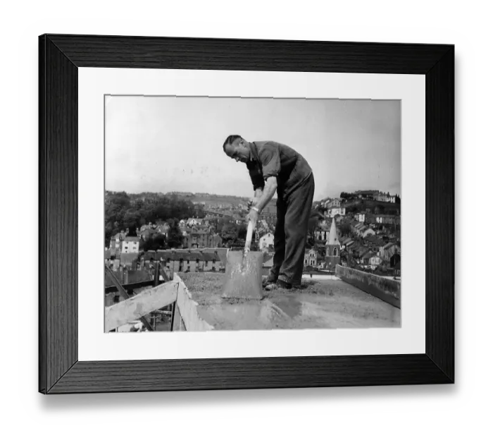 Framed Print : Concrete Levelling Framed Print : Concrete Levelling
