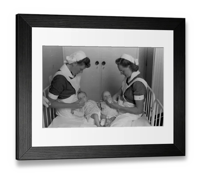 Framed Print : Hungry Twins Framed Print : Hungry Twins