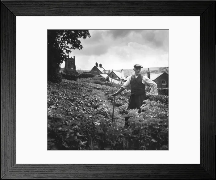 Framed Print : Country Gardener Framed Print : Country Gardener