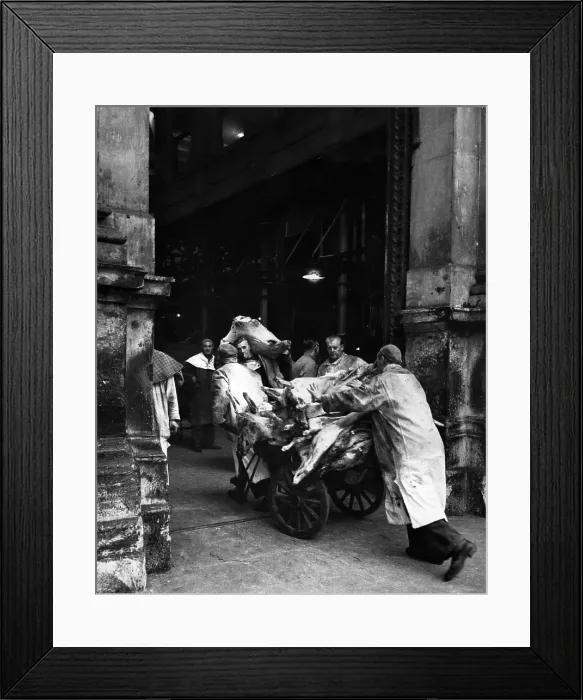 Framed Print : Meat Porters Framed Print : Meat Porters