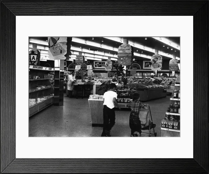 Framed Print : Supermarket Interior Framed Print : Supermarket Interior