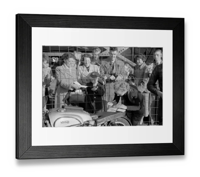 Framed Print : Bikers Autograph Framed Print : Bikers Autograph