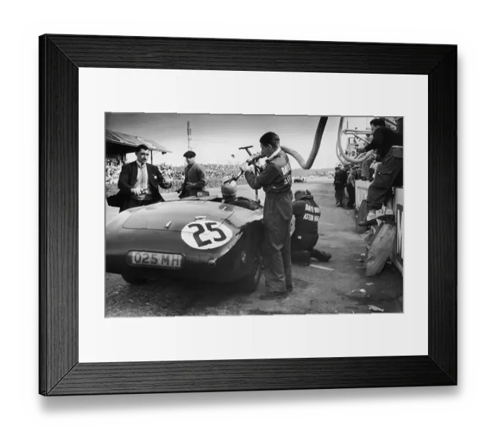 Framed Print : Refueling Aston Martin Framed Print : Refueling Aston Martin