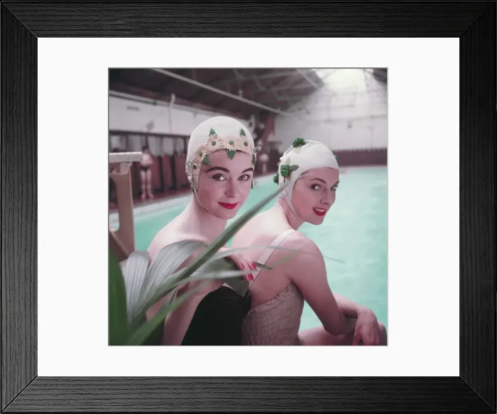 Framed Print : Swimming Hats Framed Print : Swimming Hats
