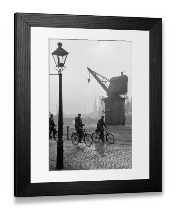 Framed Print : Bristol Cyclists Framed Print : Bristol Cyclists