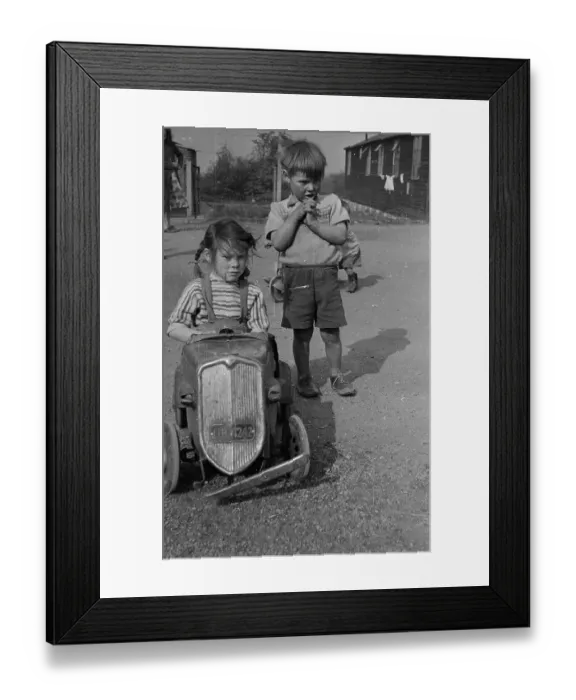 Framed Print : Playing With Toy Car Framed Print : Playing With Toy Car
