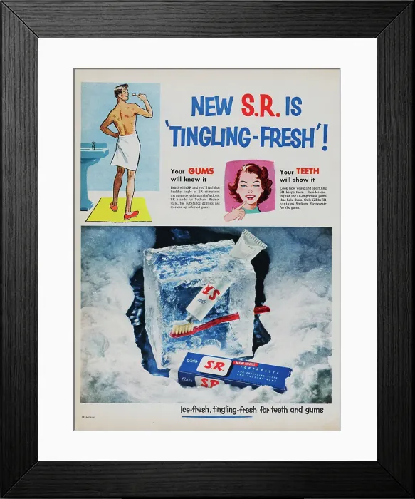 Framed Print : Gibbs S.R. Toothpaste Framed Print : Gibbs S.R. Toothpaste