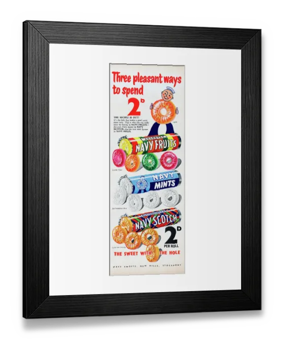 Framed Print : Navy Sweets Framed Print : Navy Sweets