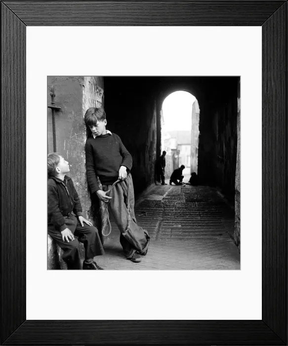 Framed Print : Alley Boys Framed Print : Alley Boys