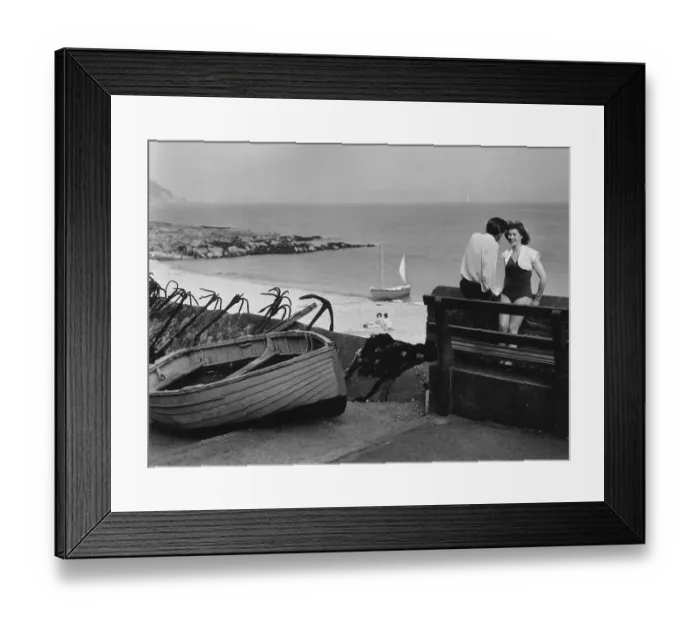 Framed Print : Seafront Talk Framed Print : Seafront Talk