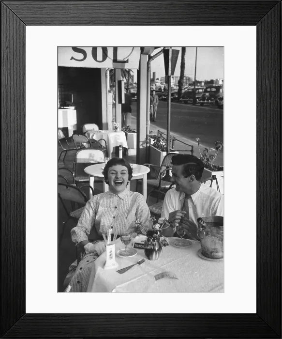 Framed Print : Couple In Cafe