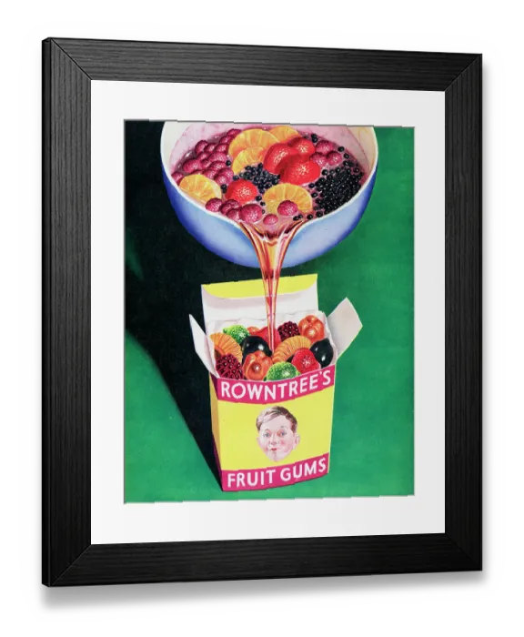 Framed Print : Rowntree's Fruit Gums Framed Print : Rowntree's Fruit Gums