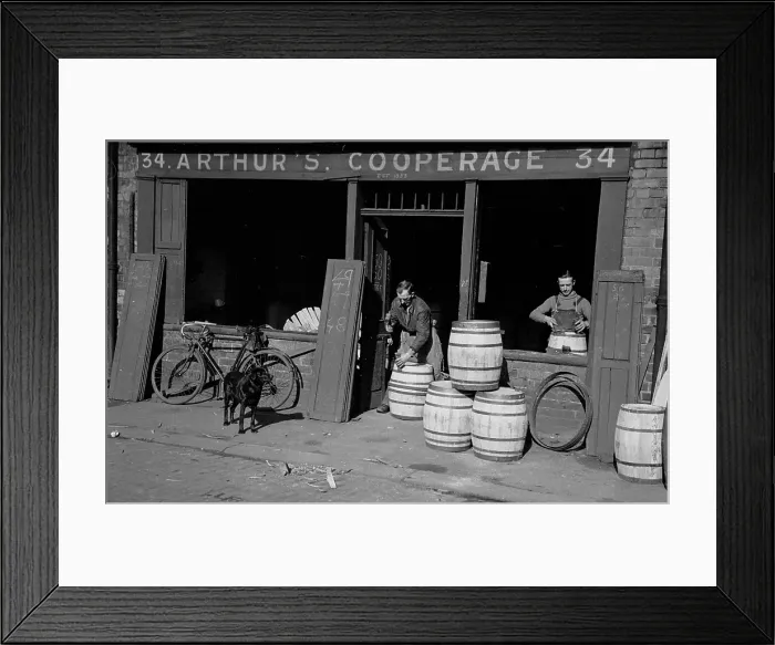 Framed Print : Coop Barrels