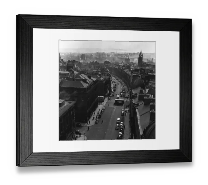 Framed Print : Newcastle. 1st May 1954: Looking down Grey Street, Newcastle from the Grey Monument Framed Print : Newcastle. 1st May 1954: Looking down Grey Street, Newcastle from the Grey Monument