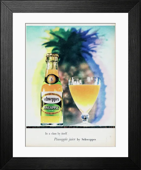 Framed Print : Schweppes Pineapple Juice