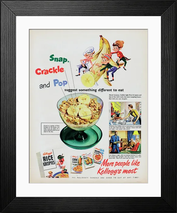 Framed Print : Kellogg's Rice Krispies Framed Print : Kellogg's Rice Krispies