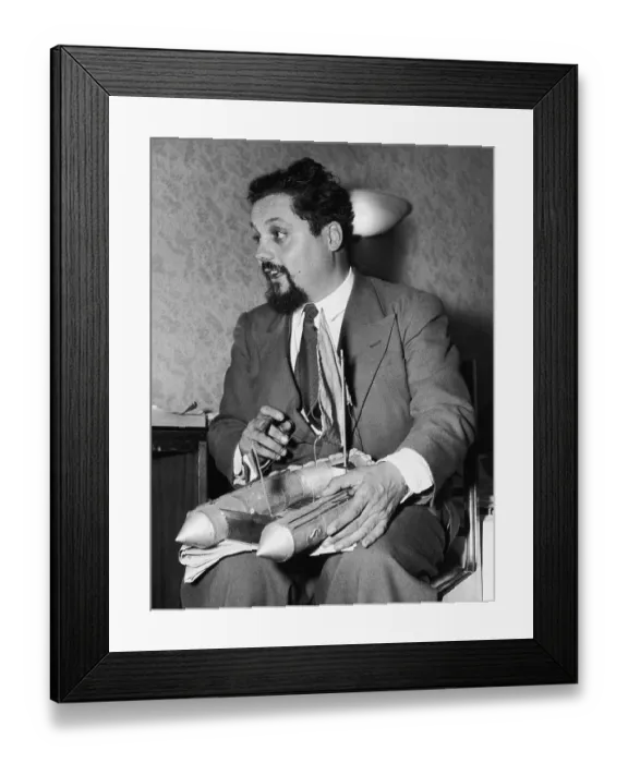 Framed Print : Dr Alain Bombard Framed Print : Dr Alain Bombard