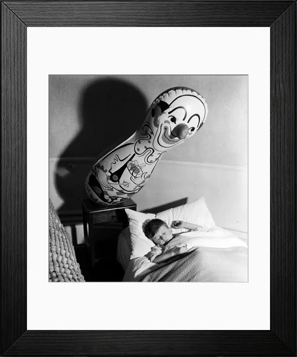 Framed Print : Bouncy Clown