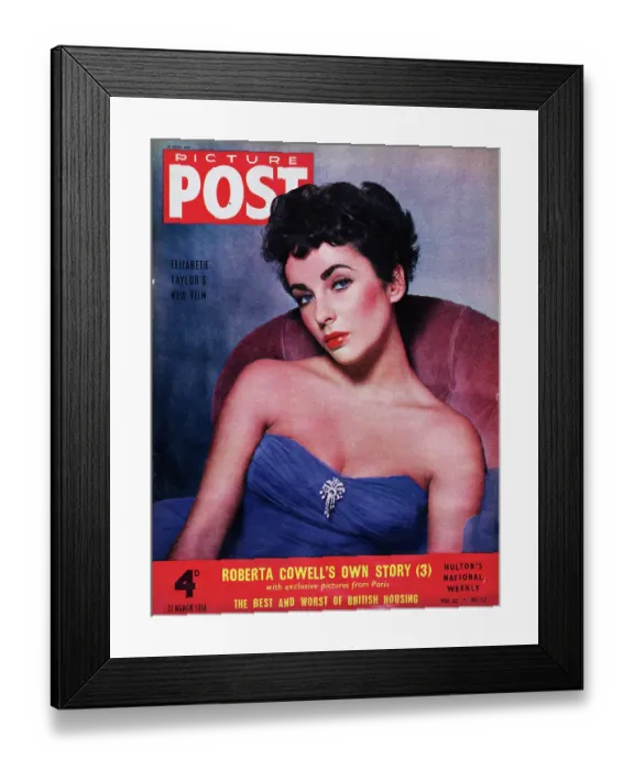 Framed Print : Elizabeth Taylor