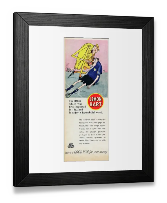 Framed Print : Lemon Hart Rum Framed Print : Lemon Hart Rum
