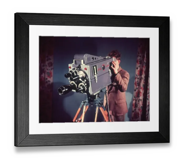 Framed Print : Colour TV Camera Framed Print : Colour TV Camera