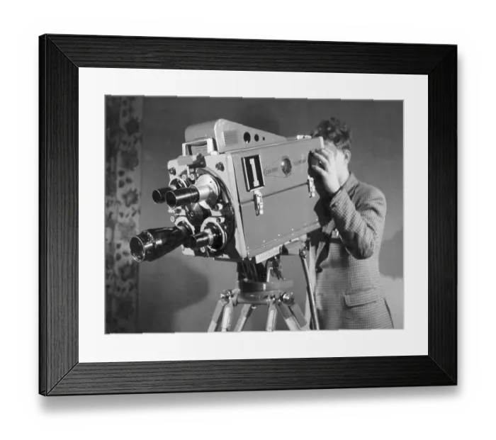 Framed Print : Colour TV Camera Framed Print : Colour TV Camera