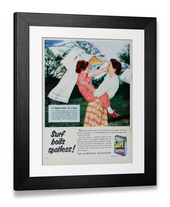 Framed Print : Surf Detergent Framed Print : Surf Detergent