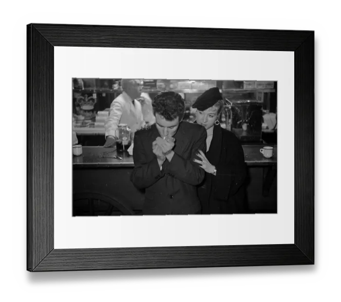 Framed Print : Cafe Couple Framed Print : Cafe Couple