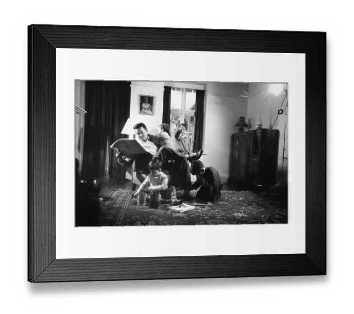 Framed Print : Father At Home Framed Print : Father At Home
