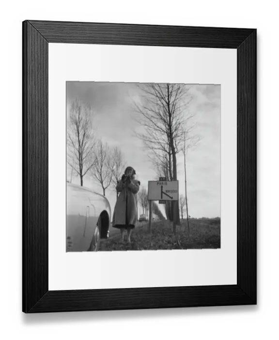 Framed Print : Roberta Cowell In France Framed Print : Roberta Cowell In France