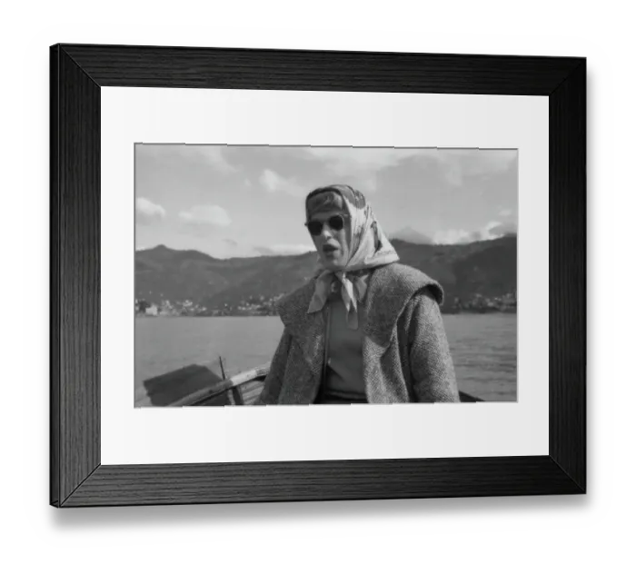 Framed Print : Roberta Cowell On Boat Trip Framed Print : Roberta Cowell On Boat Trip
