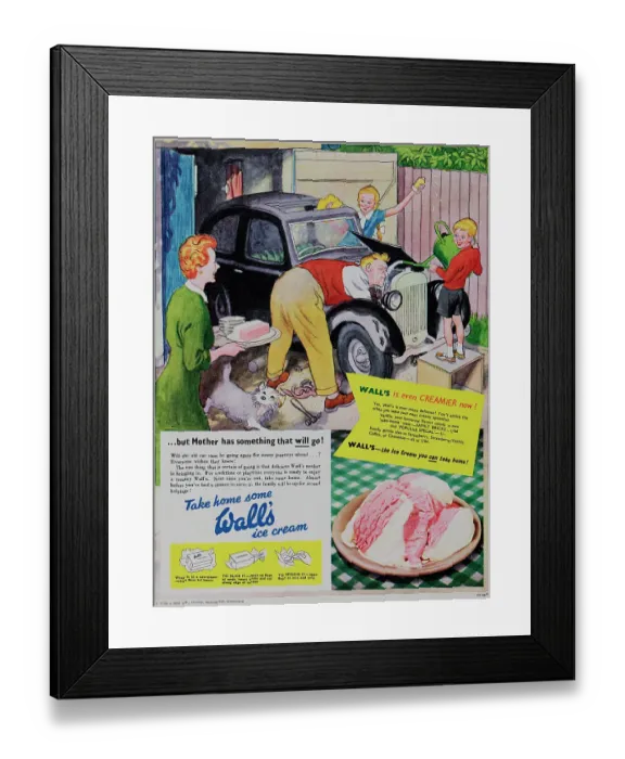 Framed Print : Wall's Ice Cream Framed Print : Wall's Ice Cream