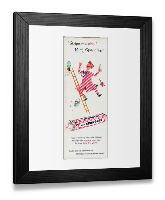 Framed Print : Mint Spangles Framed Print : Mint Spangles